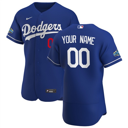 Men's Los Angeles Dodgers Blue ACTIVE PLAYER Custom Stitched MLB Jersey