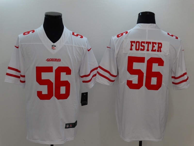Men's San Francisco 49ers #56 Reuben Foster White Vapor Untouchable Player Limited Jersey