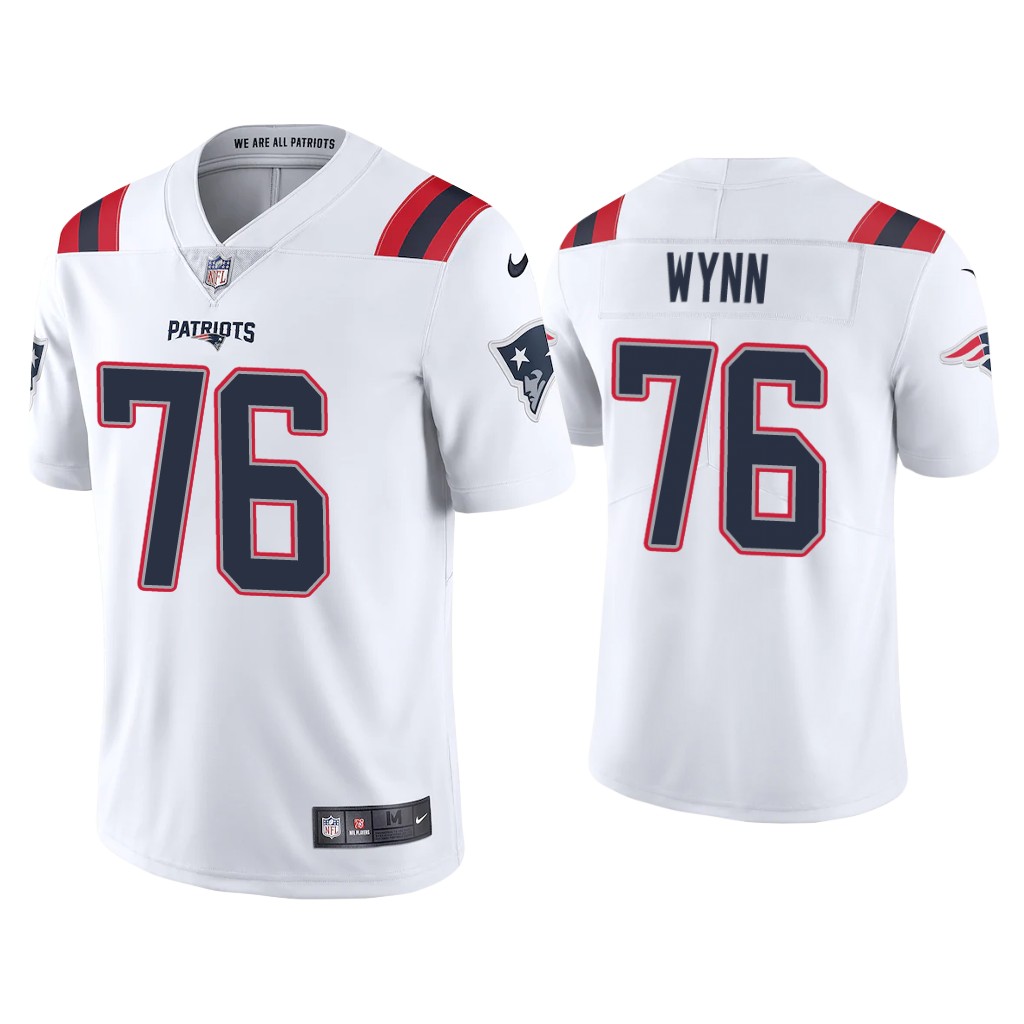 Men's New England Patriots #76 Isaiah Wynn 2020 White Vapor Untouchable Limited Stitched NFL Jersey