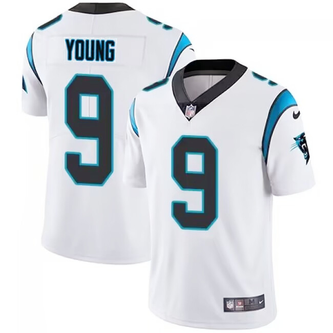 Men's Carolina Panthers #9 Bryce Young White 2023 Draft Vapor Untouchable Stitched Football Jersey