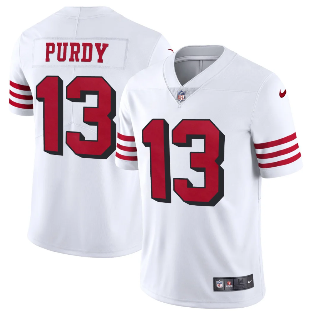 Men's San Francisco 49ers #13 Brock Purdy New White Vapor Untouchable Limited Stitched Football Jersey