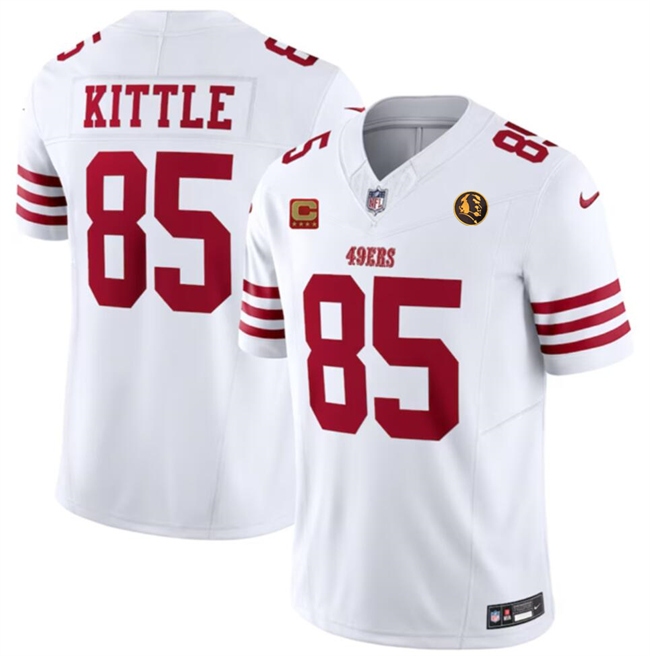 Men's San Francisco 49ers #97 Nick Bosa White 2023 F.U.S.E. With 2-star C Patch And John Madden Patch Vapor Limited Stitched Football Jersey