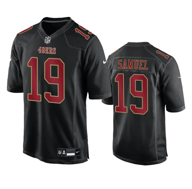 Men's San Francisco 49ers #19 Deebo Samuel Black Fashion Limited Stitched Football Game Jersey