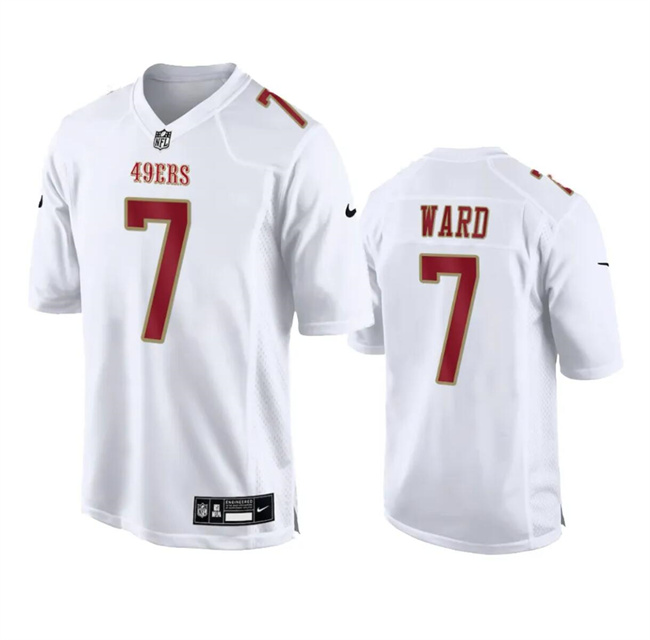 Men's San Francisco 49ers #7 Charvarius Ward White Fashion Limited Stitched Football Game Jersey