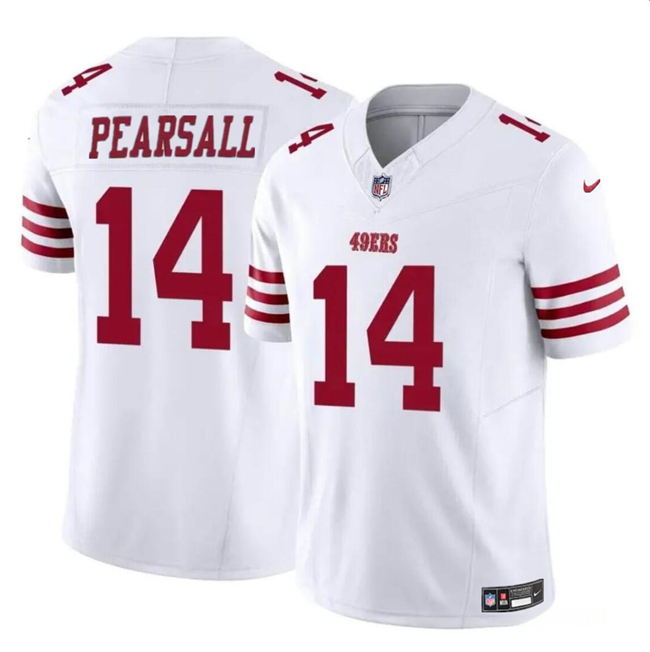 Men's San Francisco 49ers White 2024 Draft F.U.S.E. Vapor Untouchable Limited Stitched Football Jersey