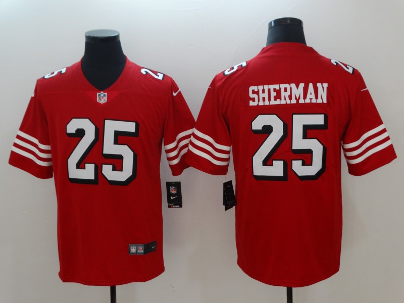 Men's NFL San Francisco 49ers #25 Richard Sherman Red 2018 Vapor Untouchable Limited Stitched NFL Jersey
