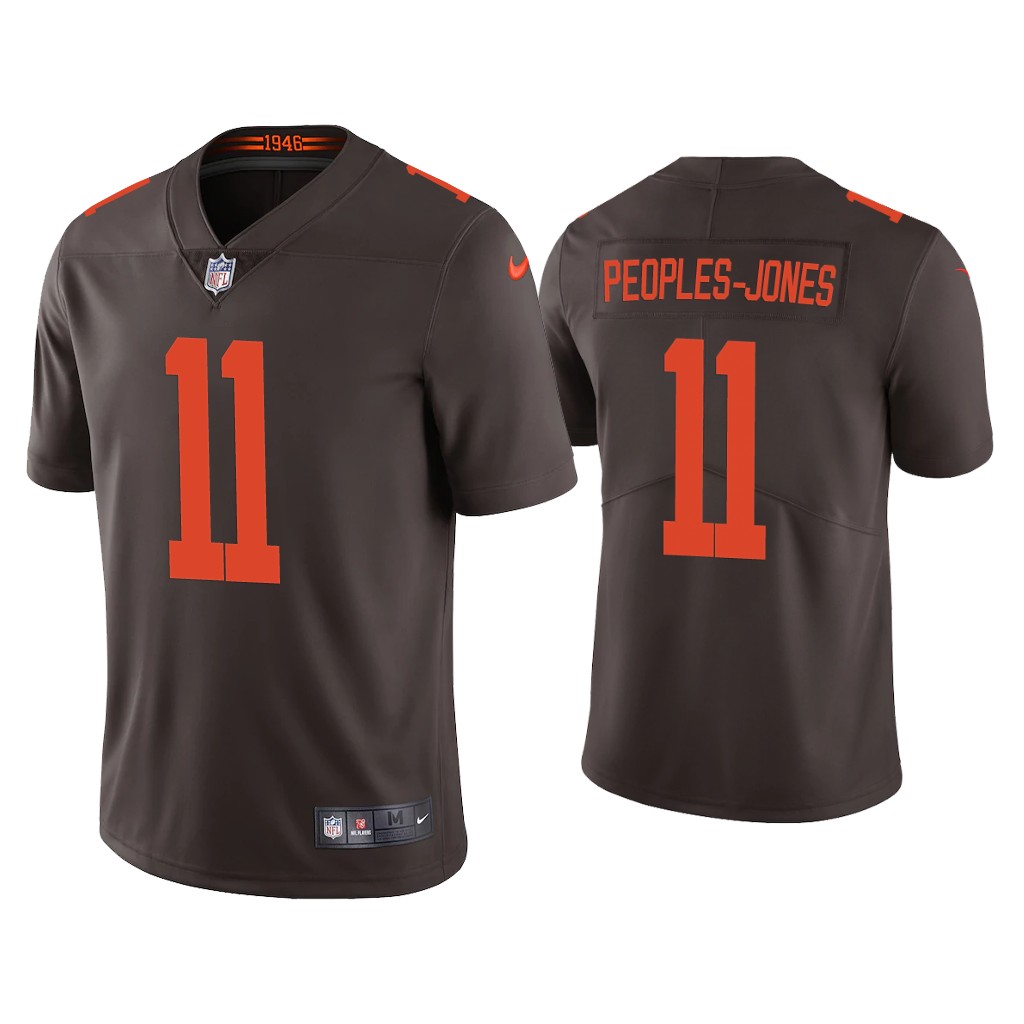 Men's Cleveland Browns #11 Donovan Peoples-Jones 2020 New Brown Vapor Untouchable Limited Stitched Jersey