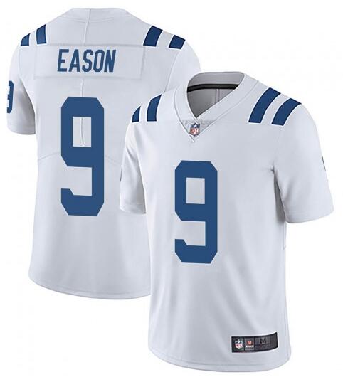 Men's Indianapolis Colts #9 Jacob Eason White Stitched Jersey