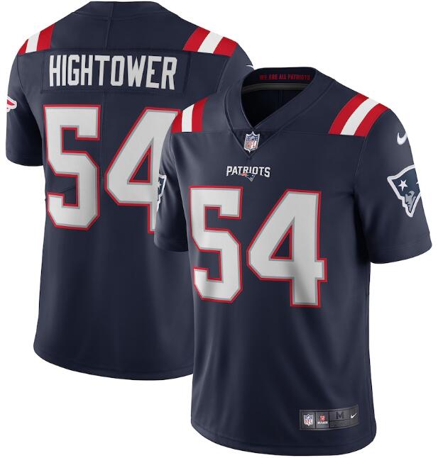 Men's New England Patriots #54 Dont'a Hightower 2020 Navy Vapor Untouchable Limited Stitched NFL Jersey