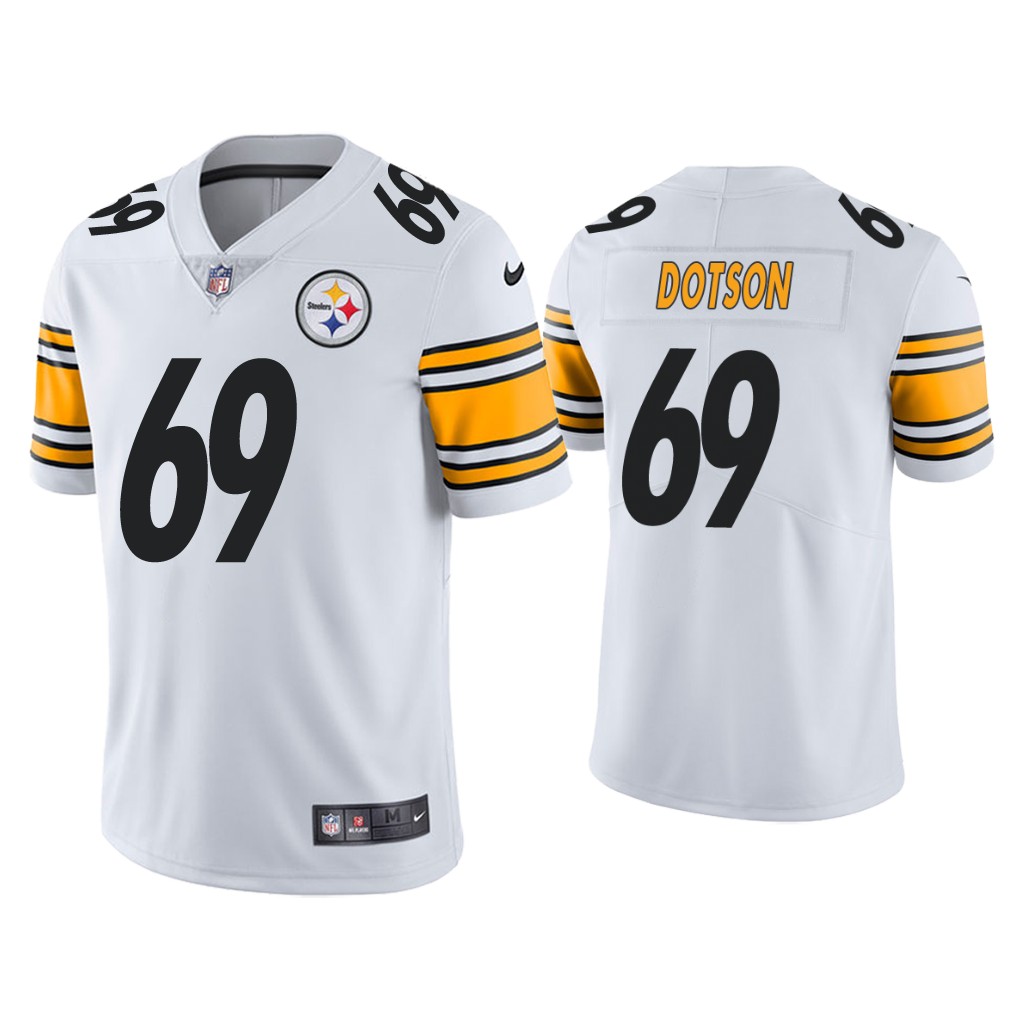Men's Pittsburgh Steelers #69 Kevin Dotson White Vapor Untouchable Limited Stitched Jersey