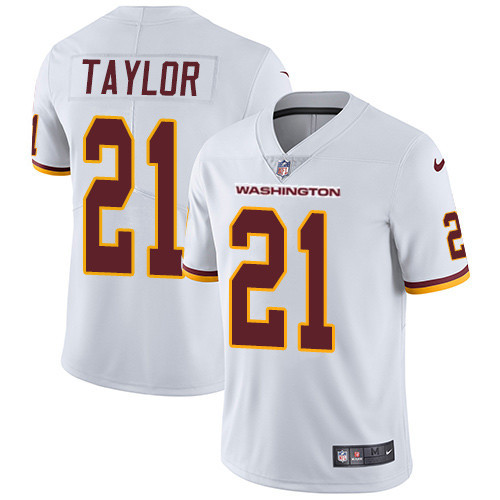 Men's Washington Football Team #21 Sean Taylor White Vapor Untouchable Limited Stitched Jersey