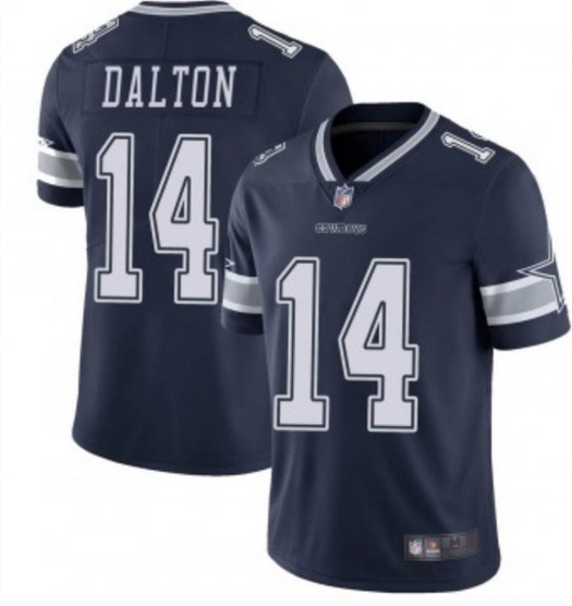 Men's Dallas Cowboys #14 Andy Dalton Navy Vapor Untouchable Limited Stitched Jersey