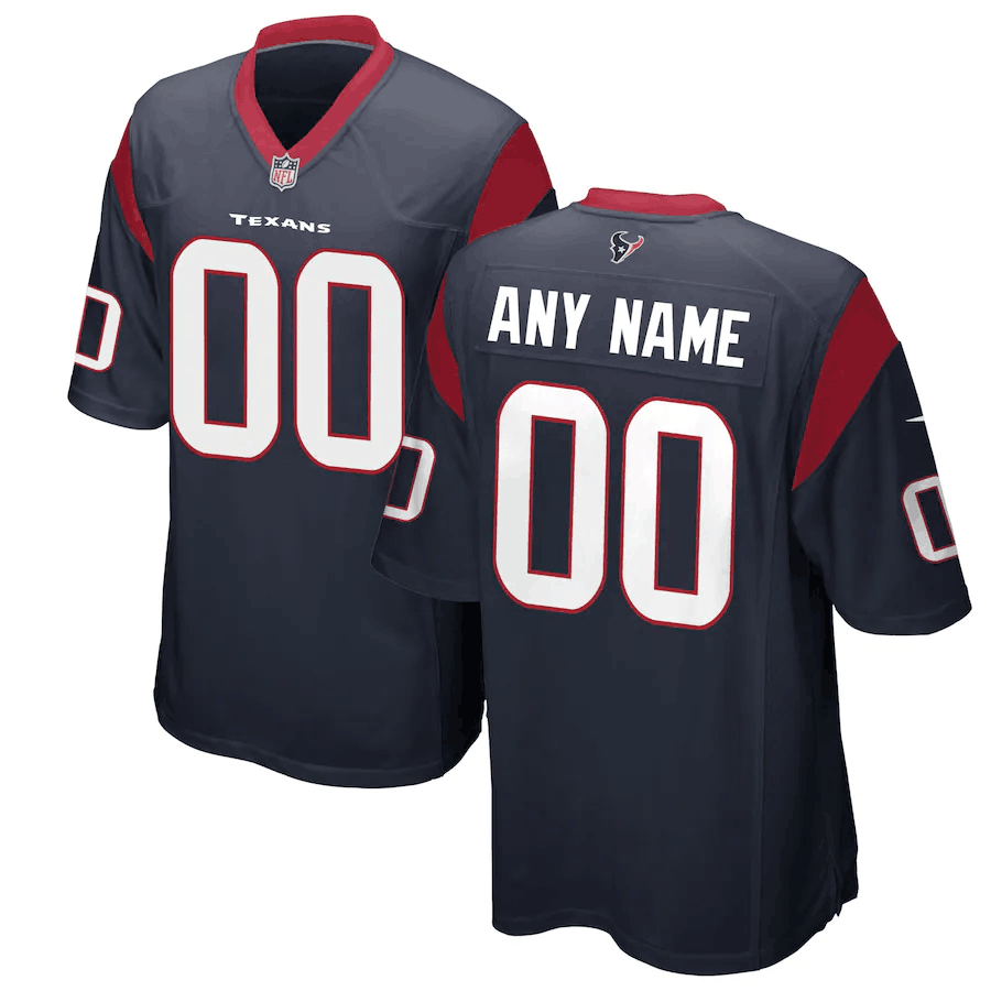 Men's Houston Texans Active Player Custom Navy Stitched Game Jersey