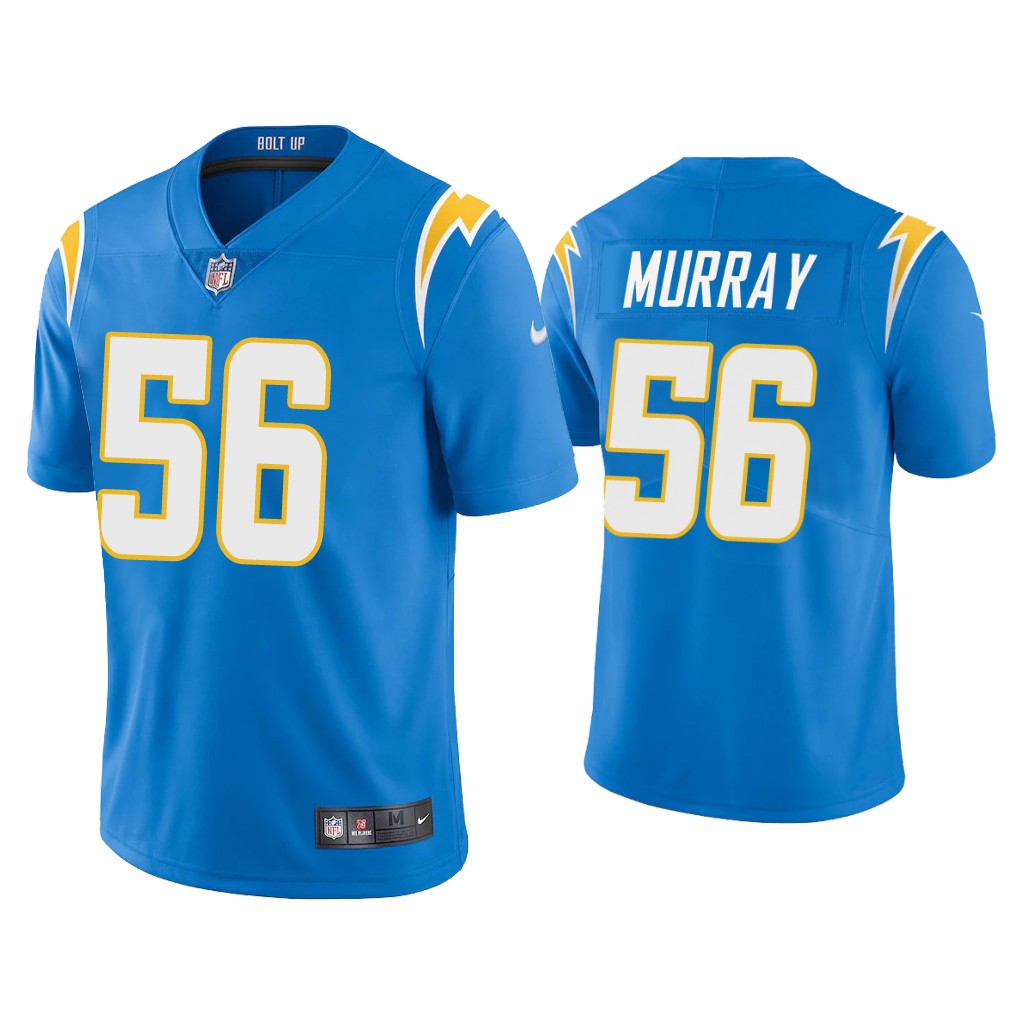 Men's Los Angeles Chargers #56 Kenneth Murray 2020 Blue Vapor Untouchable Limited Stitched Jersey
