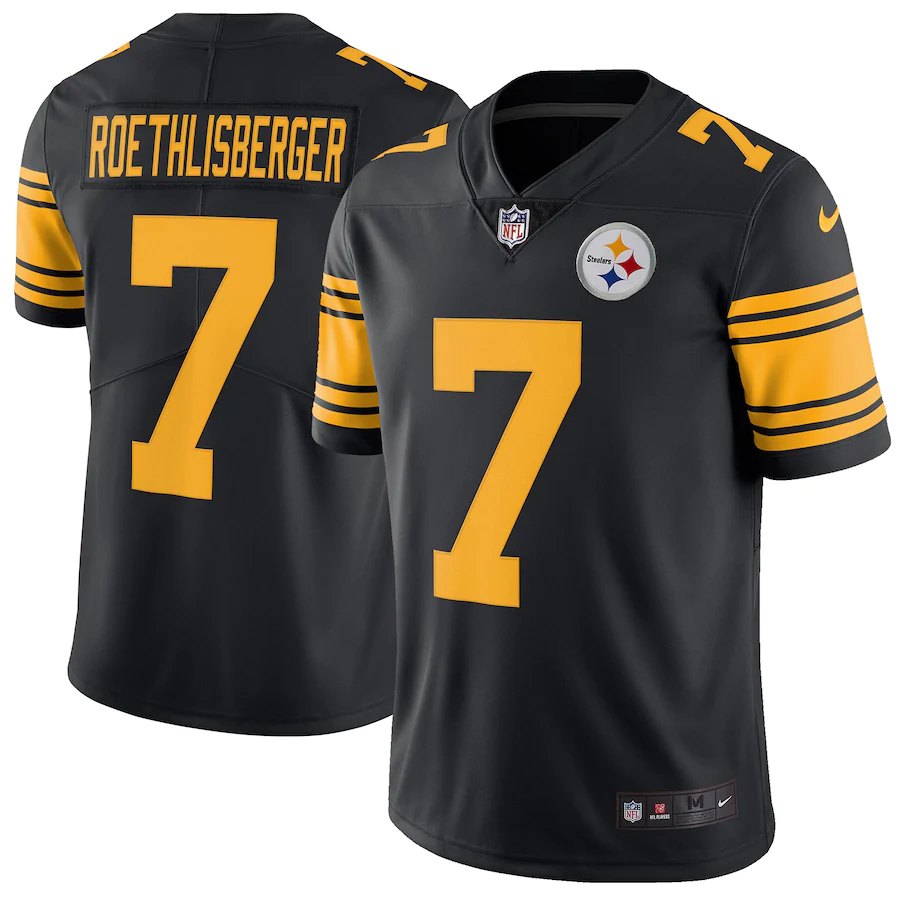 Men's Pittsburgh Steelers #7 Ben Roethlisberger Black Vapor Untouchable Limited Stitched Jersey