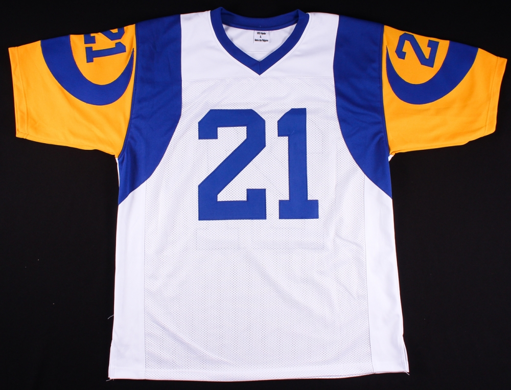 Men's Los Angeles Rams #21 Nolan Cromwell White Throwback Stitched NFL Jersey