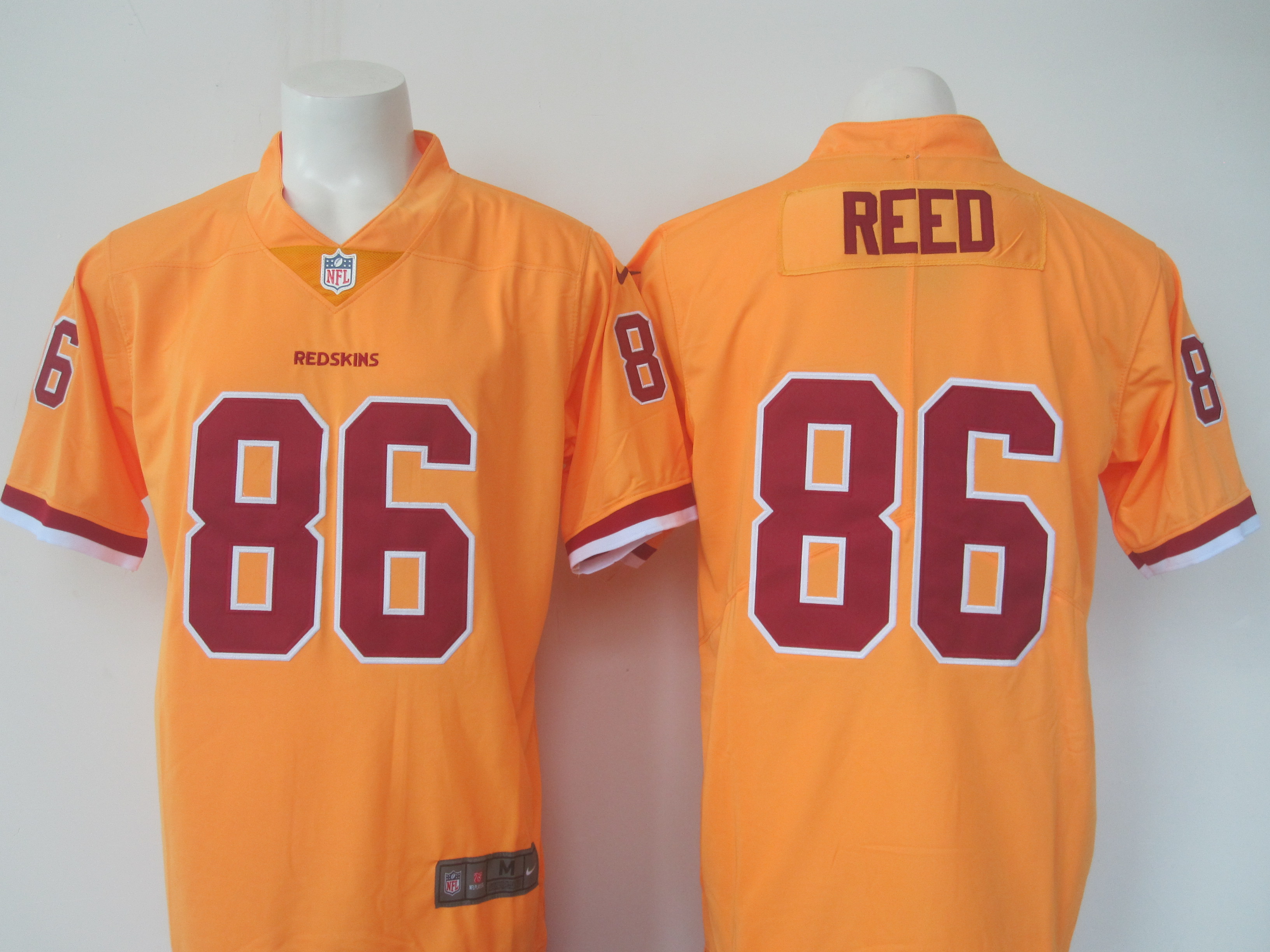 Men's Nike Redskins #86 Jordan Reed Yellow Limited Rush Stitched NFL Jersey