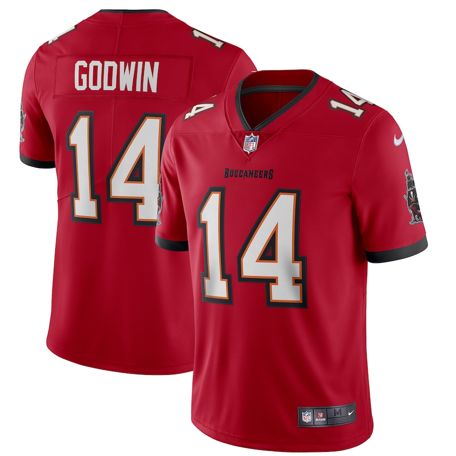 Men's Tampa Bay Buccaneers #14 Chris Godwin New Red Vapor Untouchable Limited NFL Stitched Jersey
