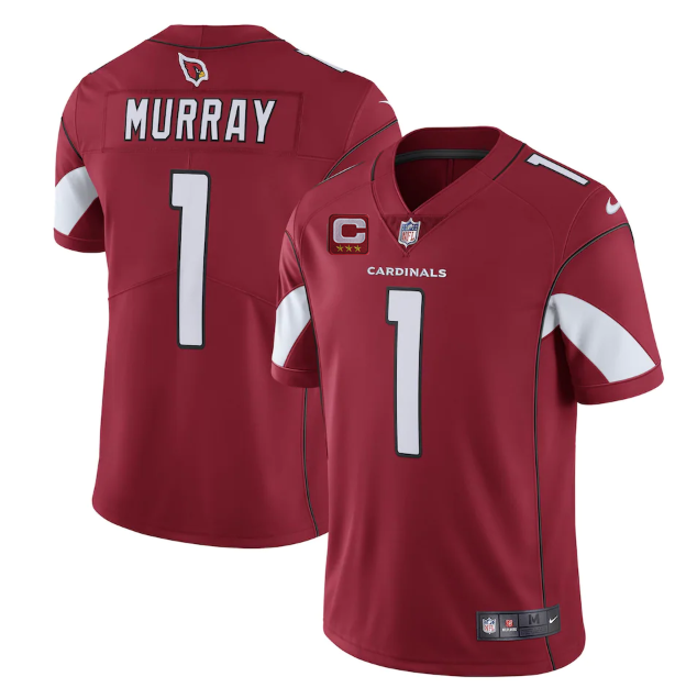 Men's Arizona Cardinals #1 Kyler Murray Red 3-star C Patch Vapor Untouchable Limited Stitched NFL Jersey