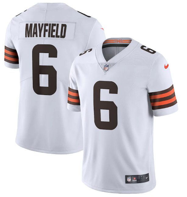 Men's Cleveland Browns #6 Baker Mayfield New White Vapor Untouchable Limited NFL Stitched Jersey