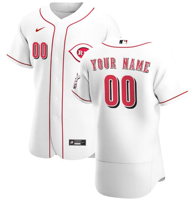Men's Cincinnati Reds White ACTIVE PLAYER Custom MLB Stitched Jersey