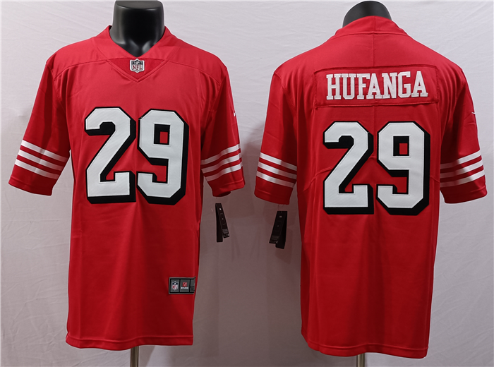 Men's San Francisco 49ers #29 Talanoa Hufanga New Red Vapor Untouchable Stitched Jersey