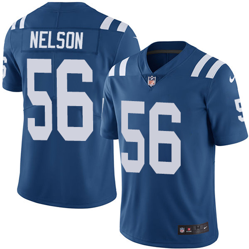 Men's Indianapolis Colts #56 Quenton Nelson Royal Blue Vapor Untouchable Limited Stitched NFL Jersey