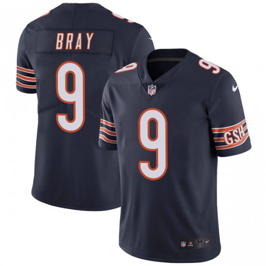 Men's Chicago Bears #9 Tyler Bray Navy Blue Vapor Untouchable Limited Stitched NFL Jersey