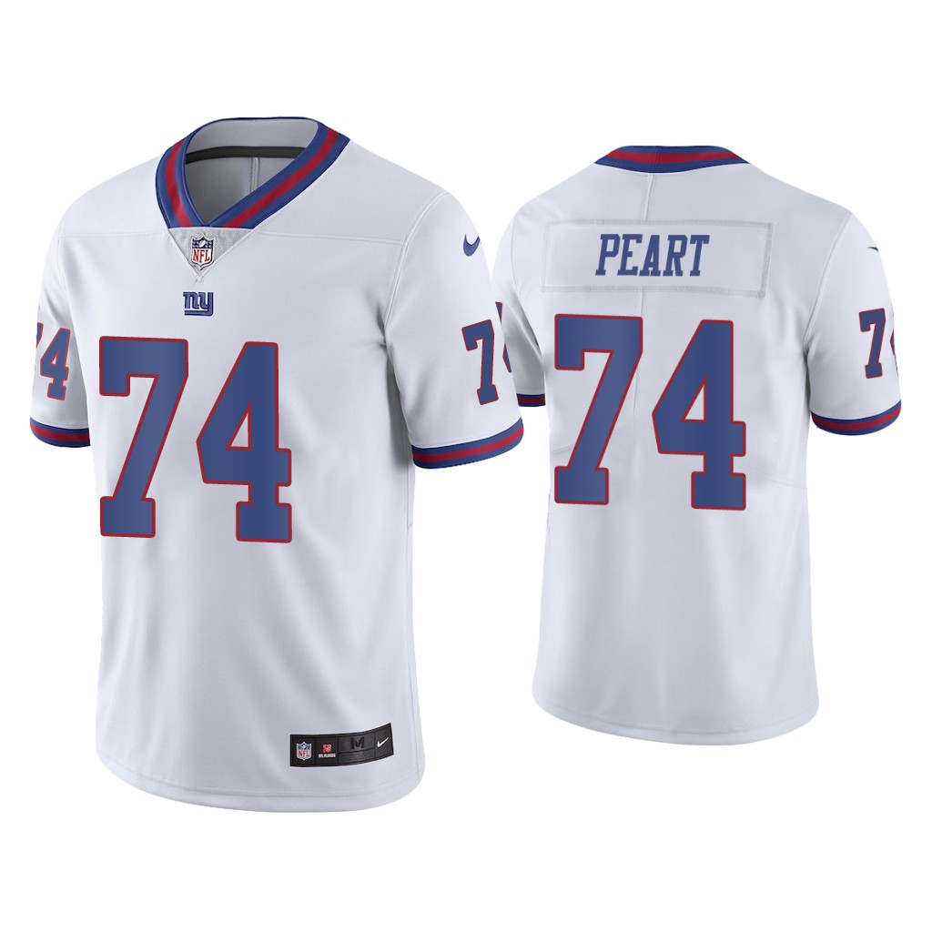 Men's New York Giants #74 Matt Peart White Color Rush Stitched Jersey