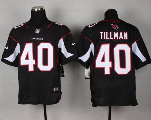 Nike Cardinals #40 Pat Tillman Black Alternate Men's Stitched NFL Elite Jersey
