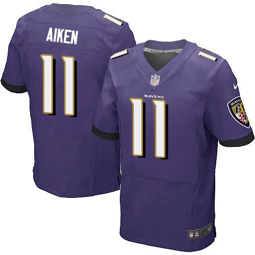 Nike Ravens #11 Kamar Aiken Purple Team Color Men's Stitched NFL New Elite Jersey