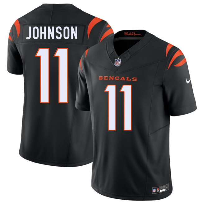 Men's Cincinnati Bengals #11 Josh Johnson Black 2026 F.U.S.E. Vapor Untouchable Limited Stitched Football Jersey