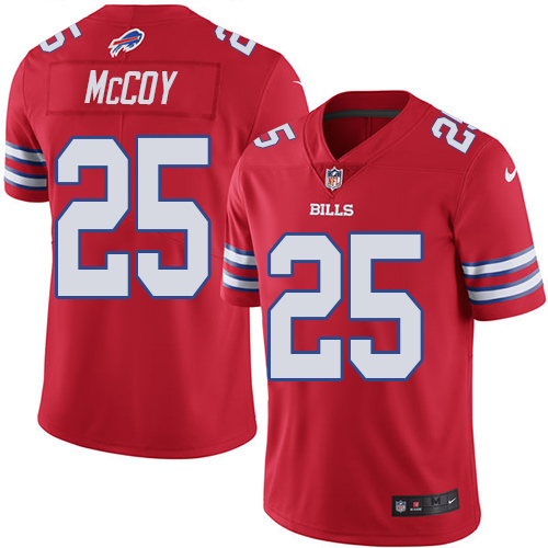 Men's Buffalo Bills #25 LeSean McCoy Red Vapor Untouchable Limited Stitched NFL Jersey