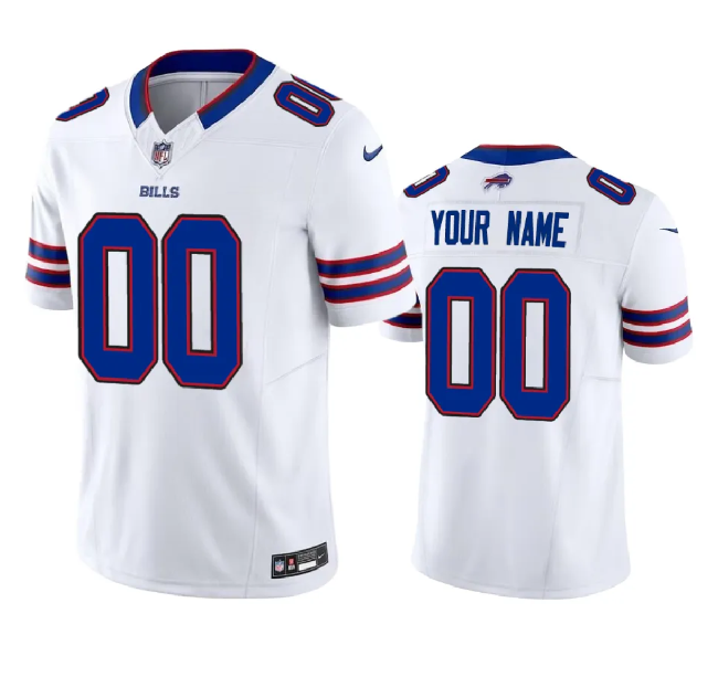 Youth Buffalo Bills Active Player Custom White 2023 F.U.S.E. Vapor Untouchable Limited Stitched Football Jersey