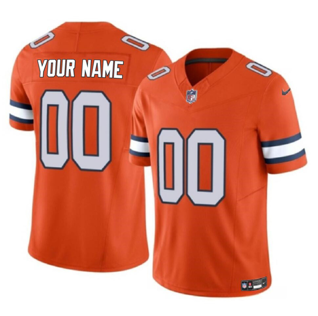 Women's Denver Broncos Active Player Custom Orange 2023 F.U.S.E. Vapor Untouchable Limited Stitched Football Jersey