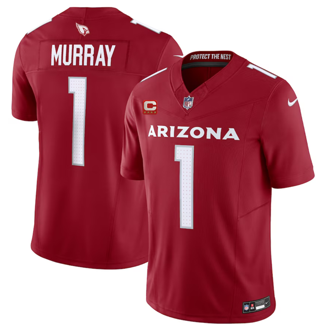 Men's Arizona Cardinals #1 Kyler Murray Red 2023 F.U.S.E. With 4-Star C Patch Vapor Untouchable Limited Stitched Football Jersey