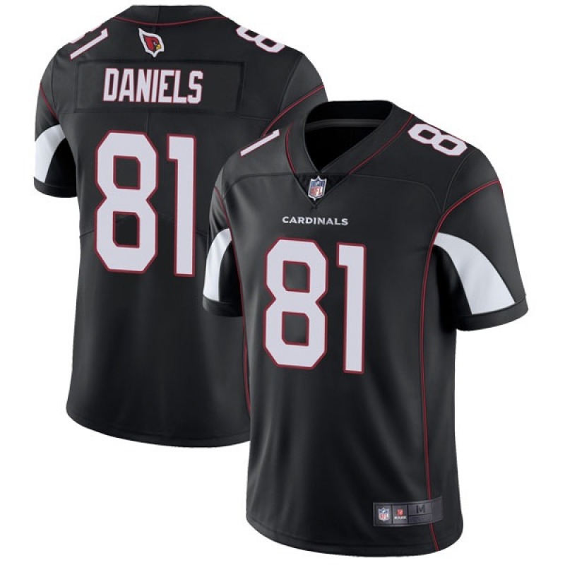 Men's Arizona Cardinals #81 Darrell Daniels Black Vapor Untouchable Limited Stitched Jersey