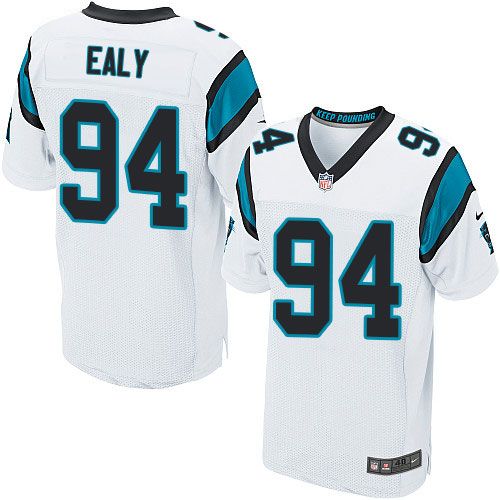 Nike Panthers #94 Kony Ealy White Men's Stitched NFL Elite Jersey