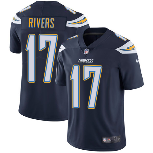 Men's Los Angeles Chargers #17 Philip Rivers Navy Vapor Untouchable Limited Stitched NFL Jersey