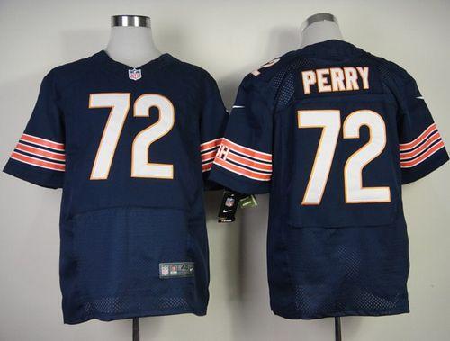Nike Bears #72 William Perry Navy Blue Team Color Men's Stitched NFL Elite Jersey