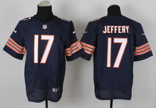 Nike Bears #17 Alshon Jeffery Navy Blue Team Color Men's Stitched NFL Elite Jersey