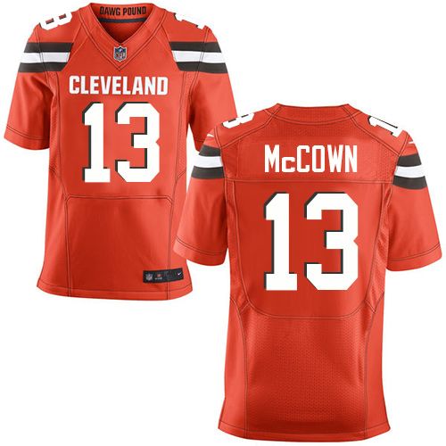Nike Browns #13 Josh McCown Orange Alternate Men's Stitched NFL New Elite Jersey