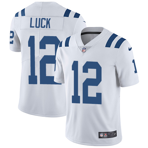 Men's Indianapolis Colts #12 Andrew Luck White Vapor Untouchable Limited Stitched NFL Jersey