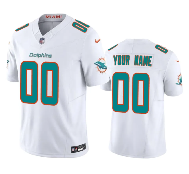 Men's Miami Dolphins Active Player Custom White 2023 F.U.S.E Alternate Vapor Untouchable Limited Stitched Football Jersey