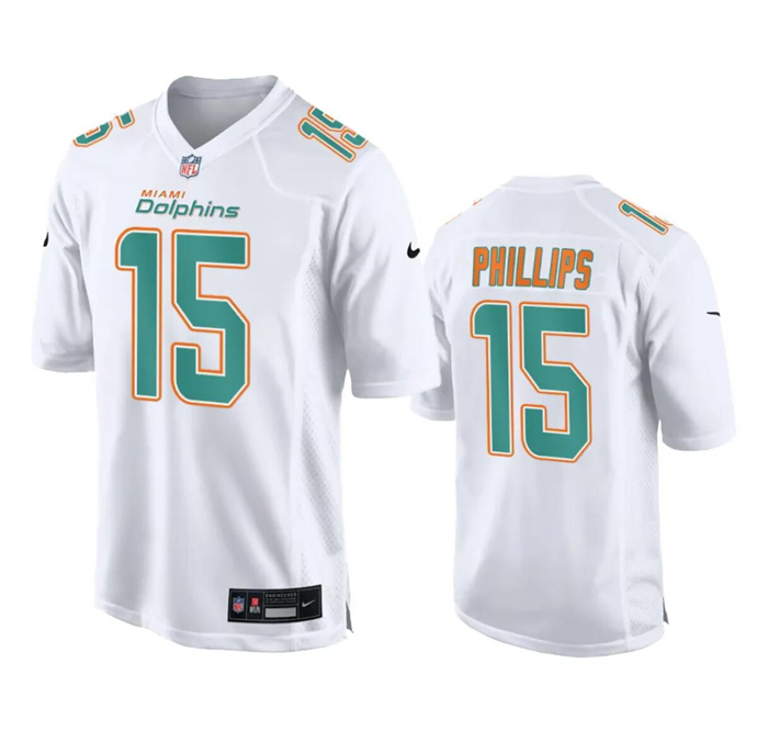 Men's Miami Dolphins #15 Jaelan Phillips White Fashion Vapor Untouchable Stitched Football Jersey