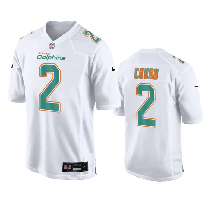 Men's Miami Dolphins #2 Bradley Chubb White Fashion Vapor Untouchable Stitched Football Jersey