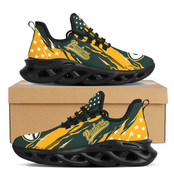 Women's Green Bay Packers Flex Control Sneakers 007