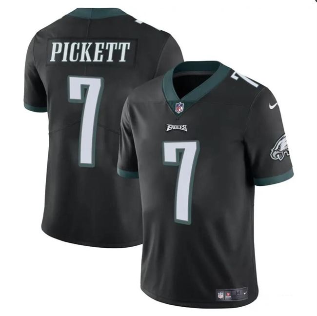 Men's Philadelphia Eagles #7 Kenny Pickett Black Vapor Untouchable Limited Stitched Football Jersey