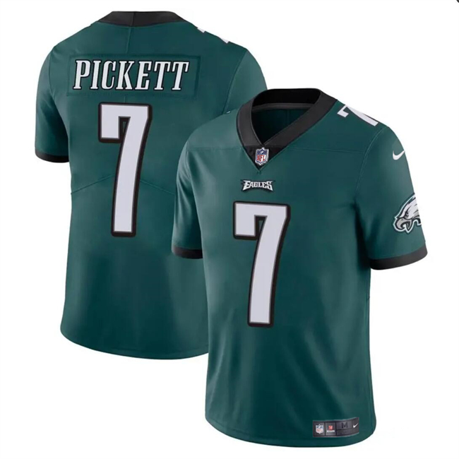 Men's Philadelphia Eagles #7 Kenny Pickett Green Vapor Untouchable Limited Stitched Football Jersey