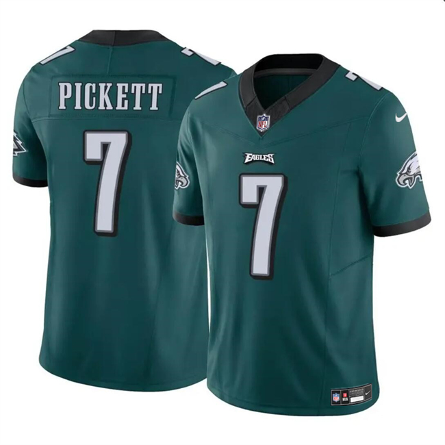 Men's Philadelphia Eagles #7 Kenny Pickett Green 2023 F.U.S.E Vapor Untouchable Limited Stitched Football Jersey